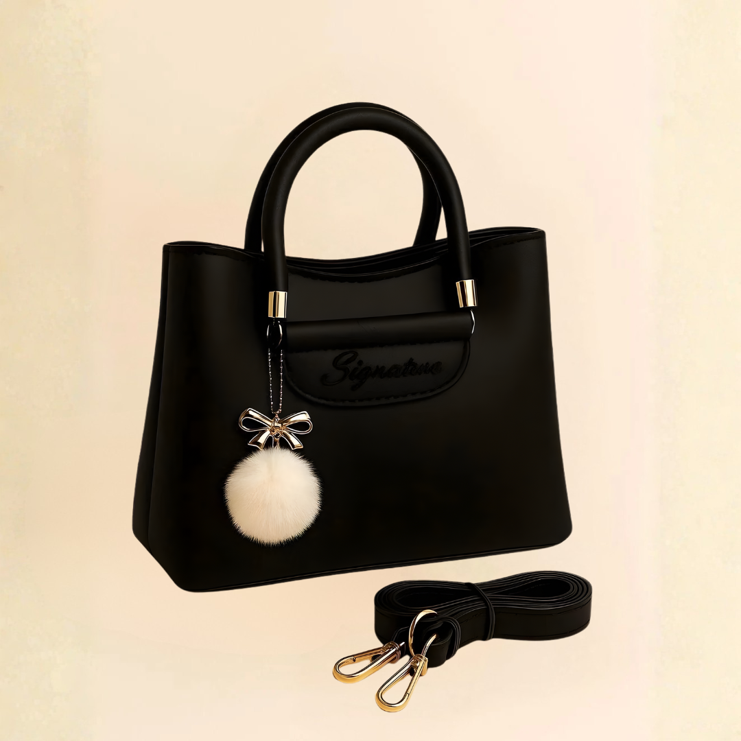 Women's PU Leather Plain Shoulder Bag